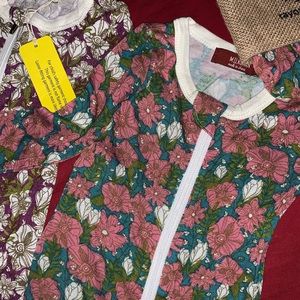 Milkbarn Teal Floral Pajamas